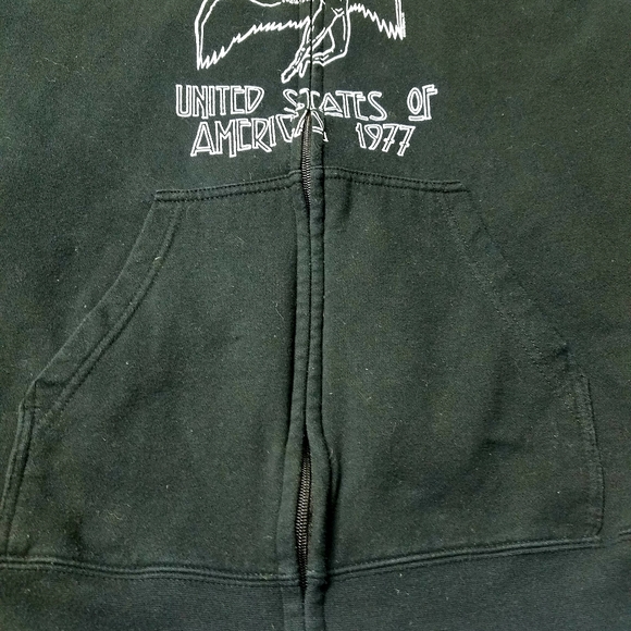 Vintage 90's Led Zeppelin USA 1977 Tour Mens Hoodie size Large - Picture 4 of 6